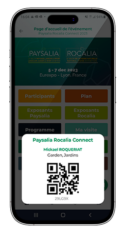 Application Paysalia Rocalia Connect